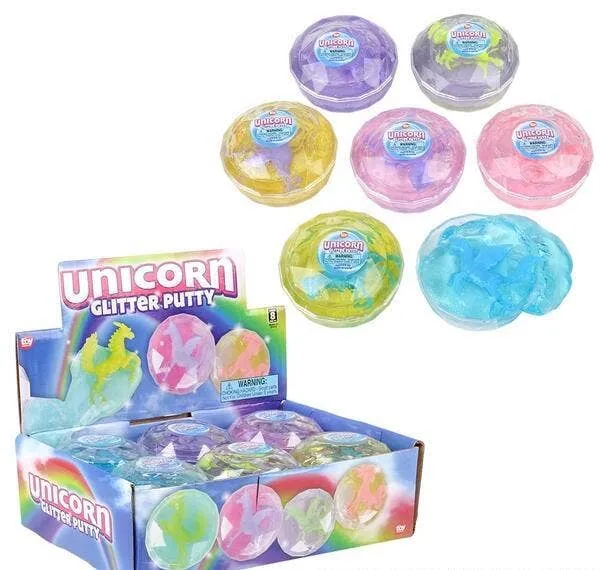 2.25" UNICORN GLITTER PUTTY