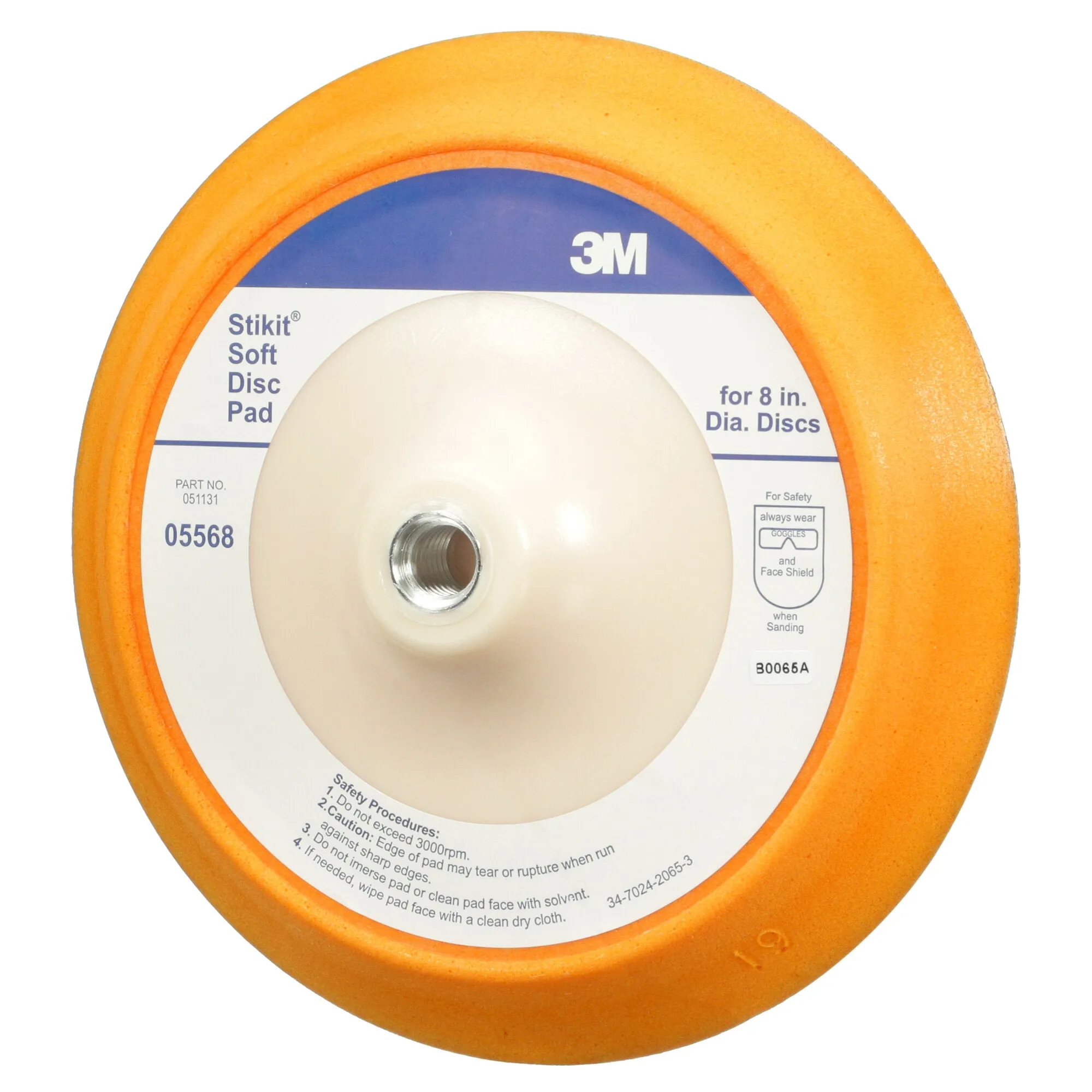 3M Stikit Soft Disc Pad, 05568, 8 in