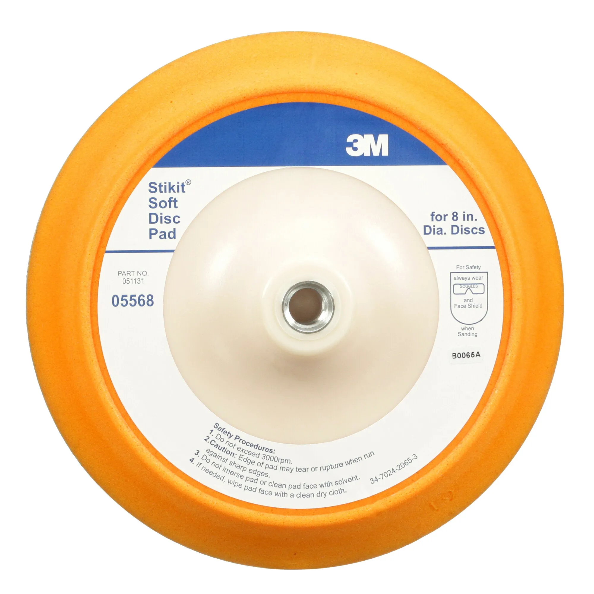 3M Stikit Soft Disc Pad, 05568, 8 in