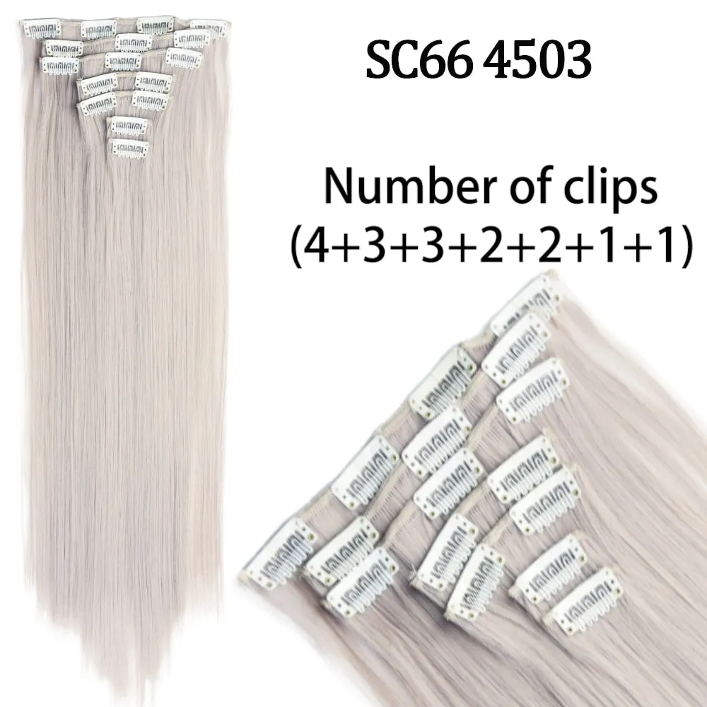 7 Piece Synthetic Clip-In Hair Extension Set