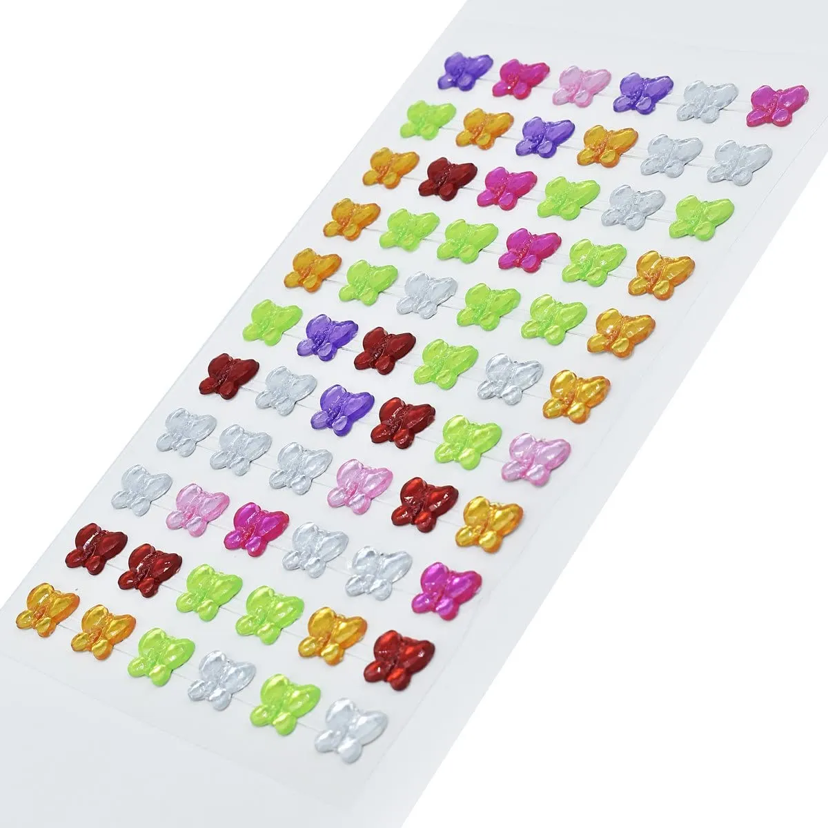 Aadya Crafts Sticker Crystal Butterfly Multi Colour