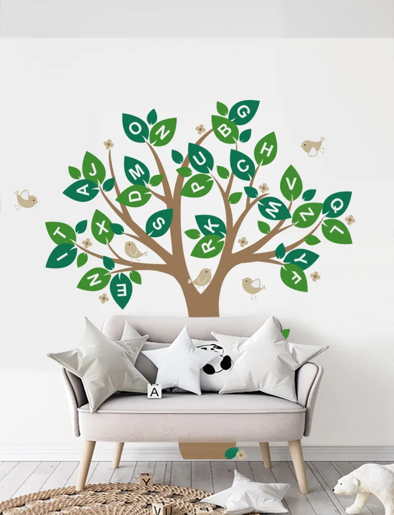 Alphabet tree Wall Decal