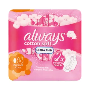 Always Cotton Soft Ultra Thin Normal 10 Pads