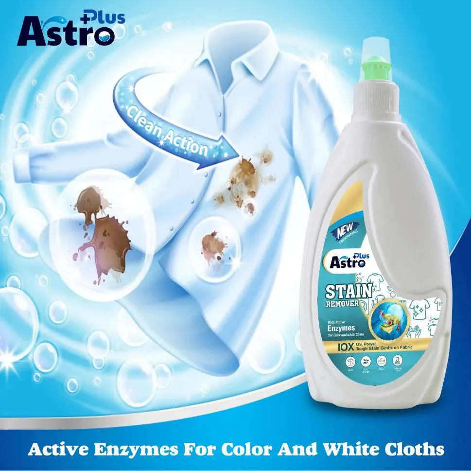 Astro Plus Stain Remover Liquid With Active Enzymes Stain Remover 500ml