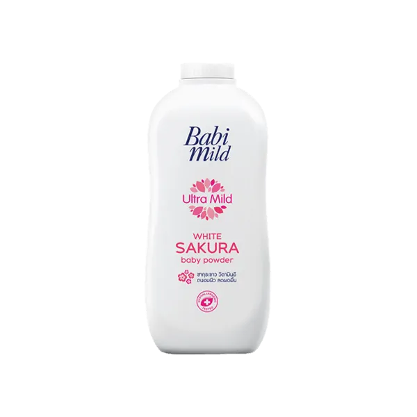 BABI MILD BABY POWDER ULTRA MILD WHITE SAKURA 160G