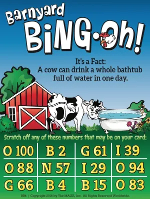 Barnyard Bingo Signs