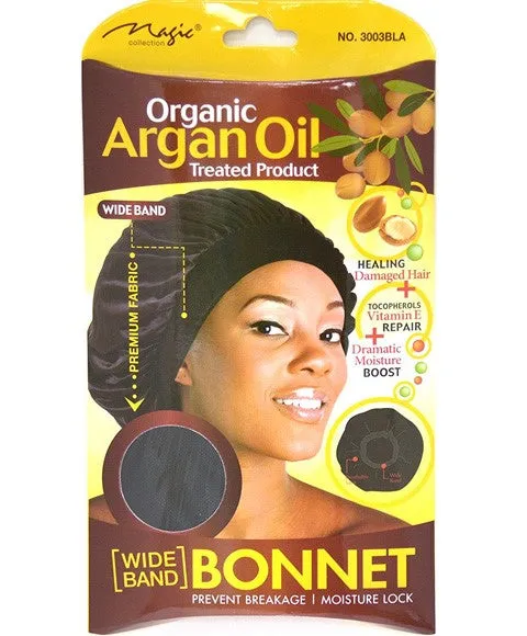 Bee Sales Magic Collection Organic Argan Oil Bonnet Black 3003BLA