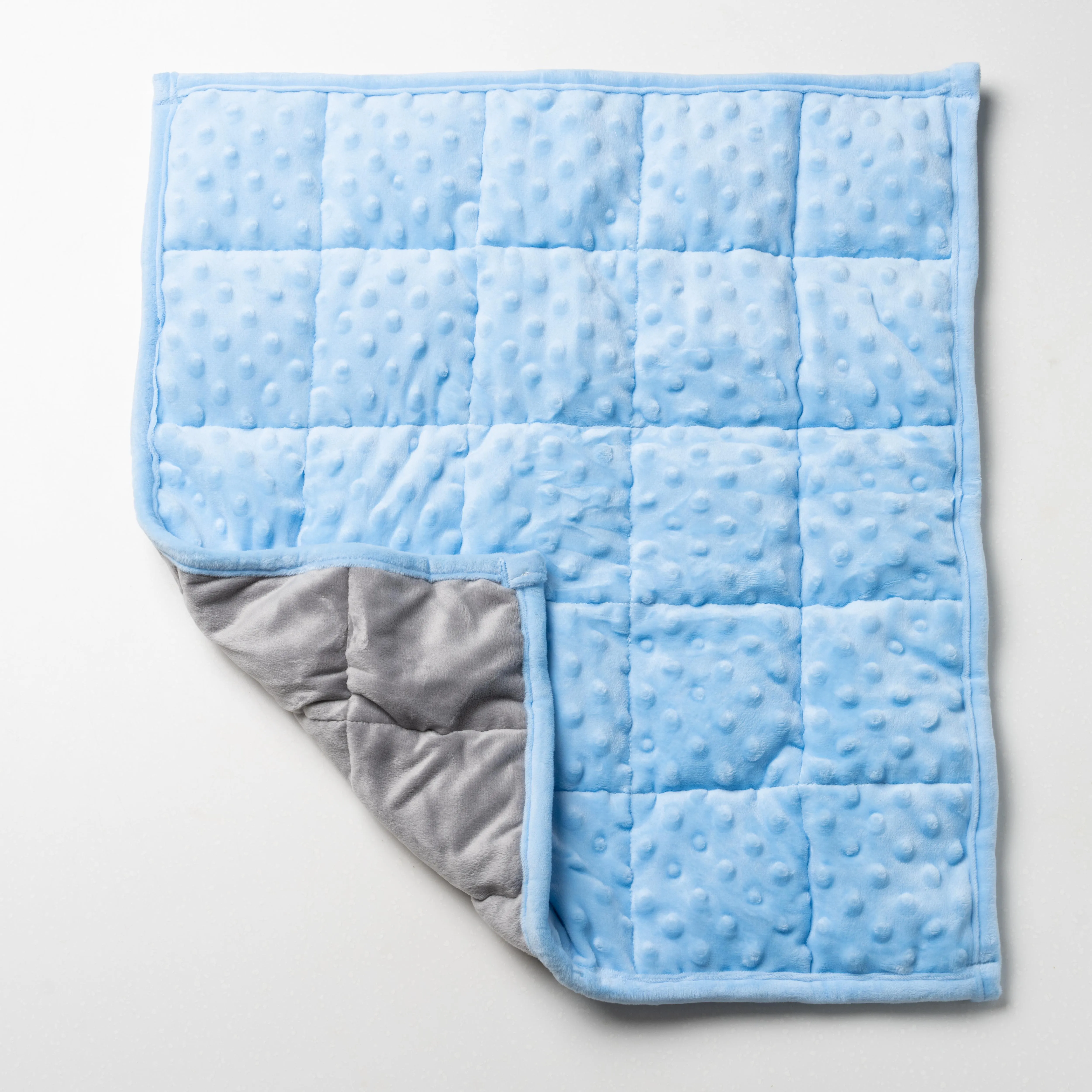 BLUE Weighted Lap Pad Snuggly Tactile Soft Blanket for Kids