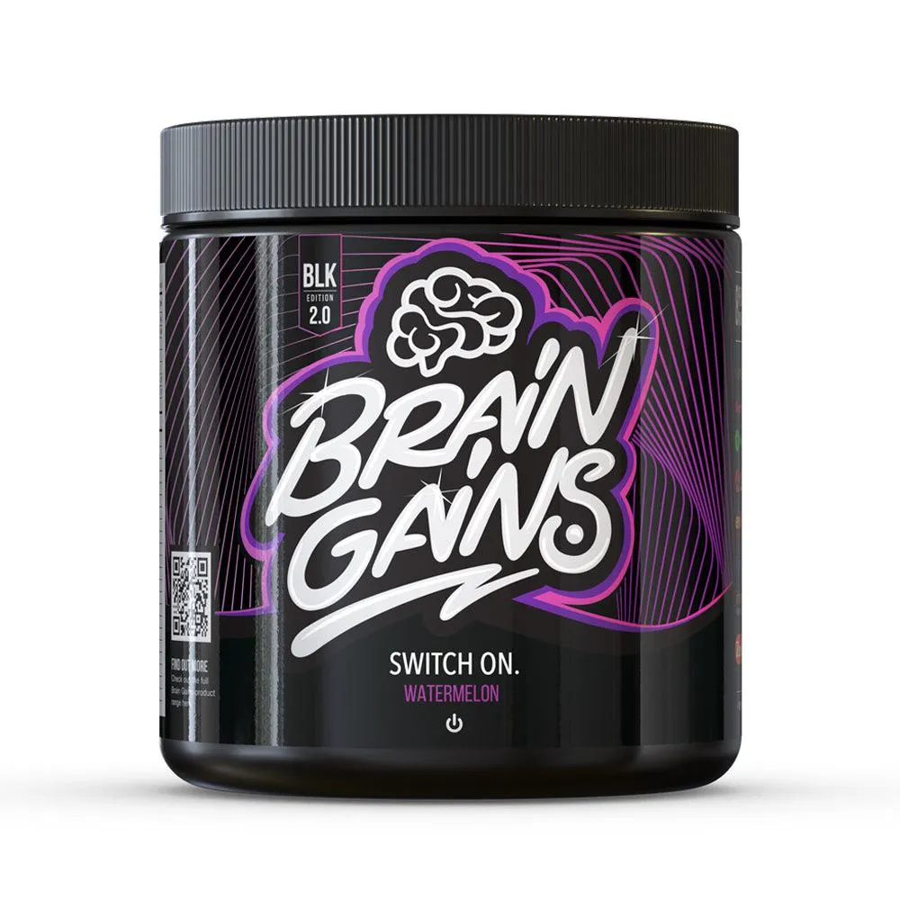 Brain Gains Switch-On 2.0 Black Edition 300g