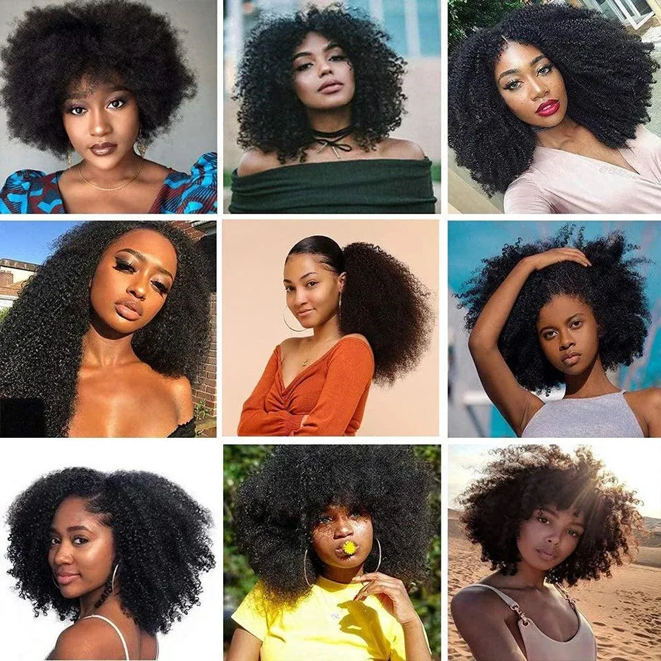 Brazilian Afro Kinky Curly Hair Extensions: Premium Quality Natural Wave