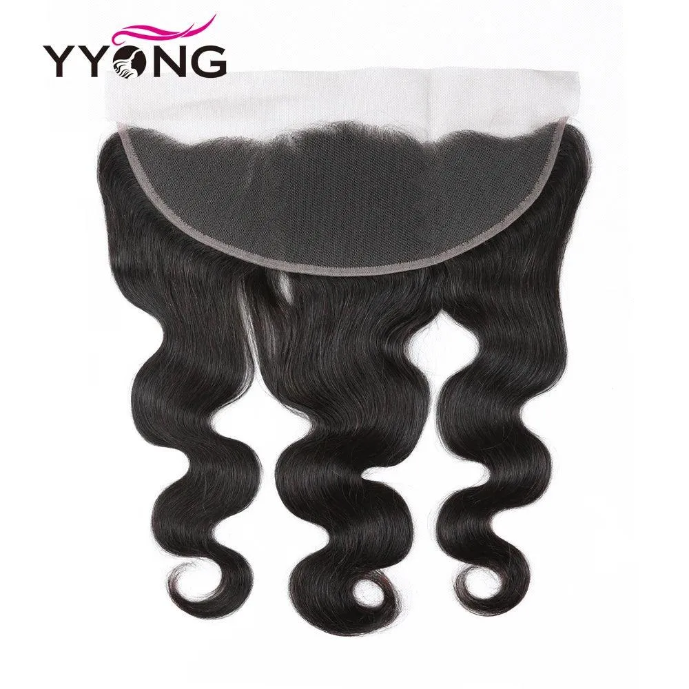 Brazilian Body Wave Human Hair Bundle with Customizable Lace Frontal - Quick Shipping & Dyeable Options