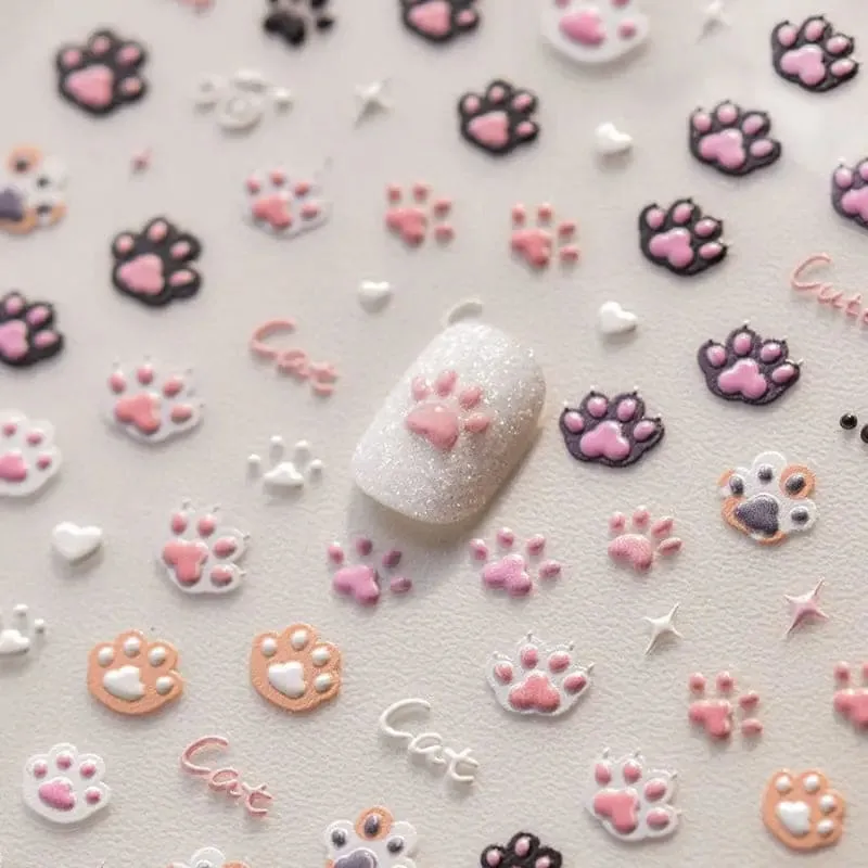 Cat Paw Nail Stickers SK396