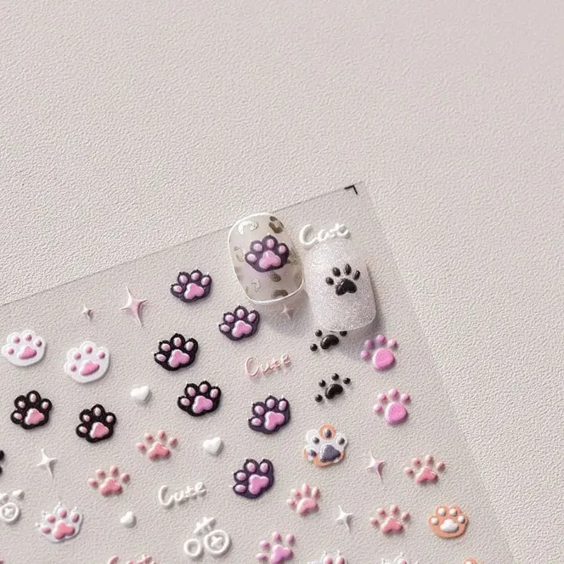 Cat Paw Nail Stickers SK396