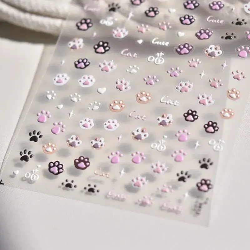 Cat Paw Nail Stickers SK396