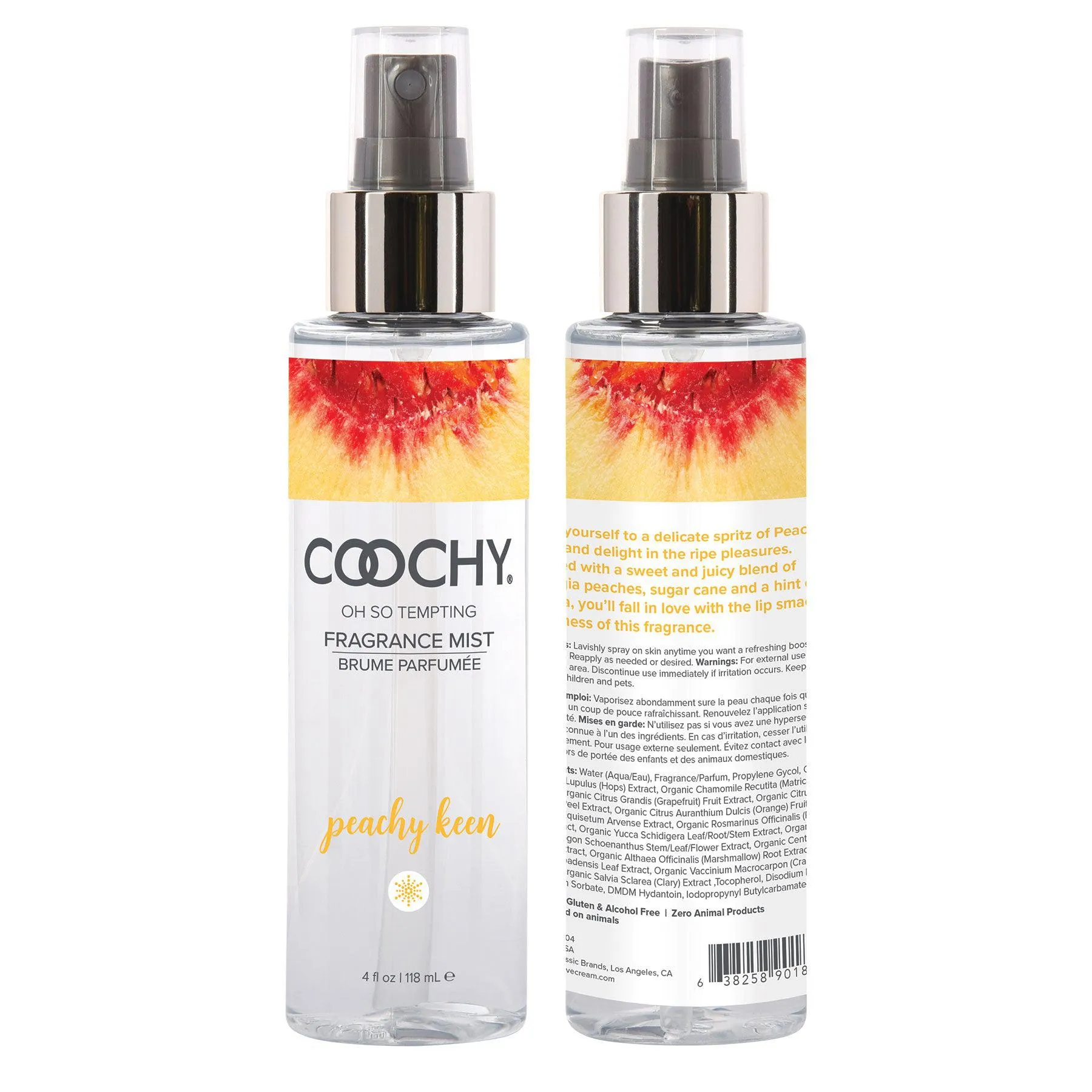 Coochy Oh So Tempting Fragrance Mist - Peachy Keen - 4 Fl. Oz.