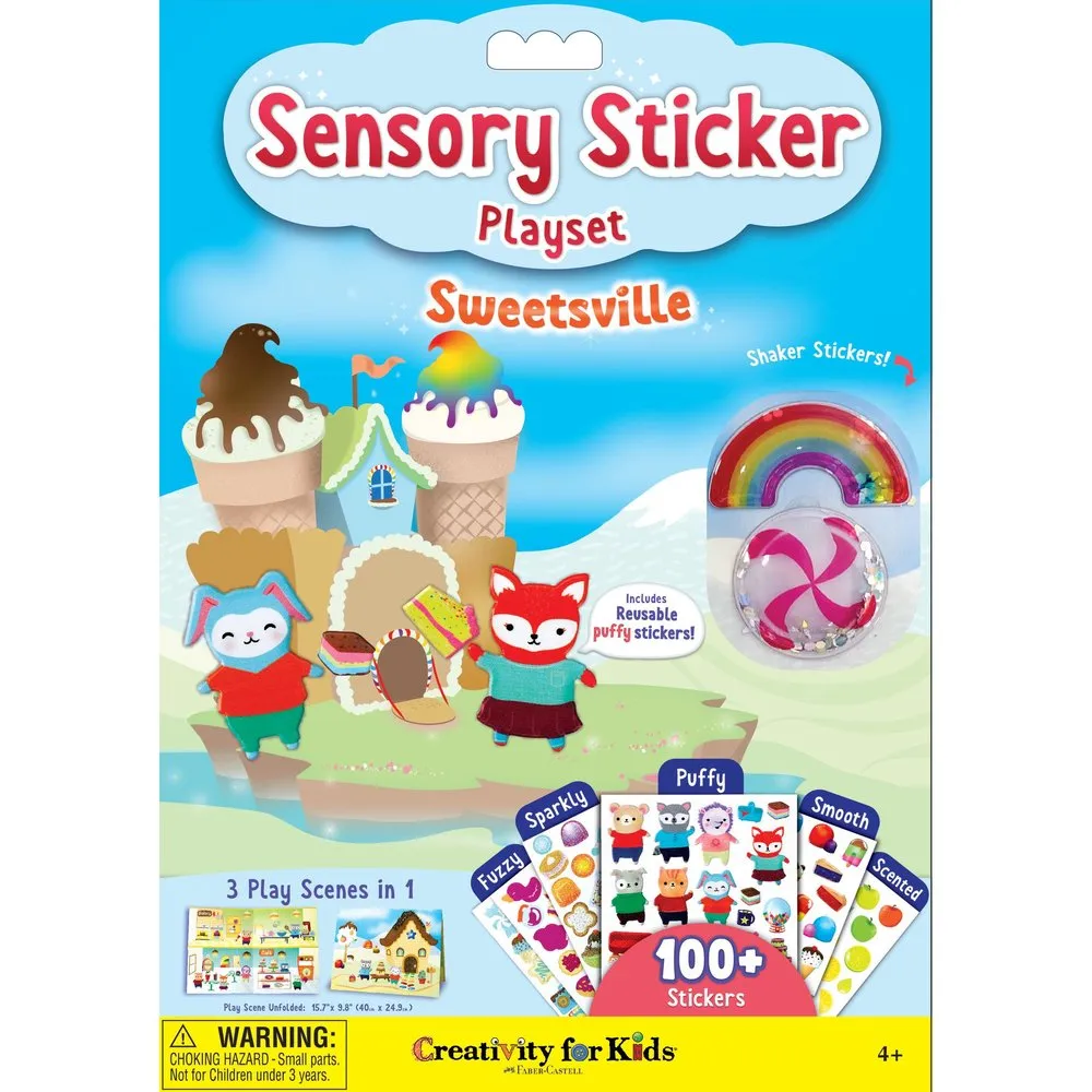 Creativity for Kids Sensory Sticker Playset Sweetsville