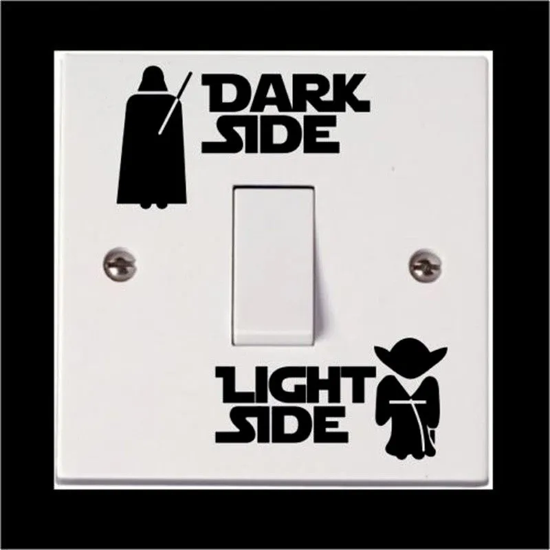 Dark Light Side Star Vinyl Switch Decals - LIMITED EDITION