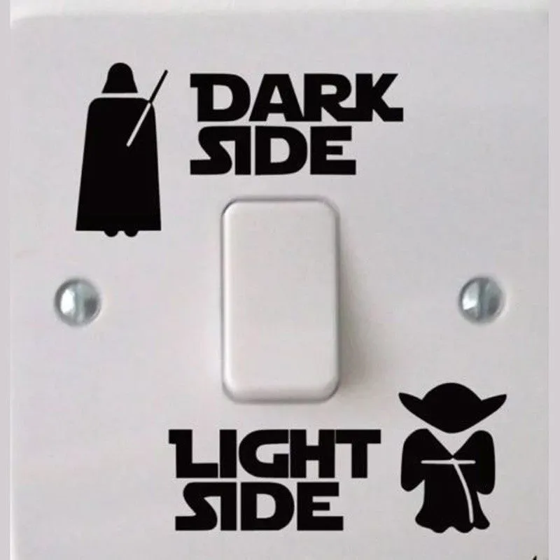 Dark Light Side Star Vinyl Switch Decals - LIMITED EDITION