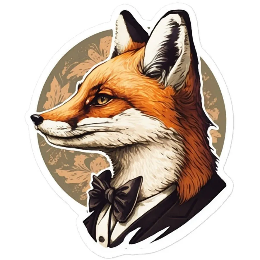 Elegant Fox III Sticker Sheets - Fox Stickers