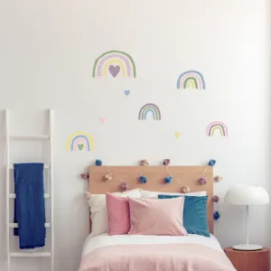 Fabric Wall Decals - Purple Rainbow