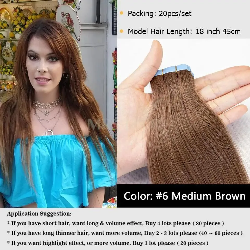 Fine Hair Transformation: Seamless Skin Weft Tape Extensions for Natural Look