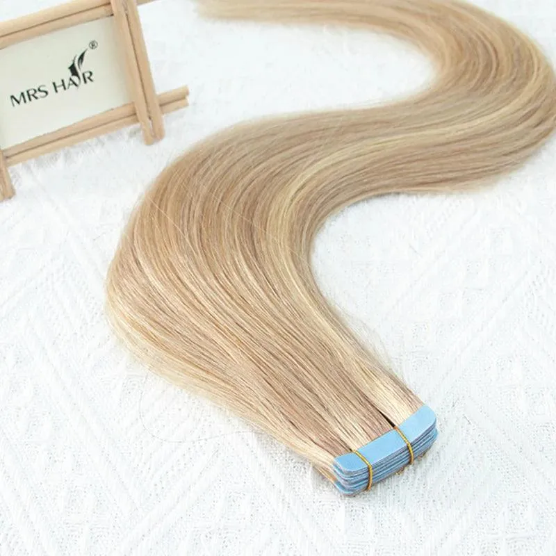 Fine Hair Transformation: Seamless Skin Weft Tape Extensions for Natural Look