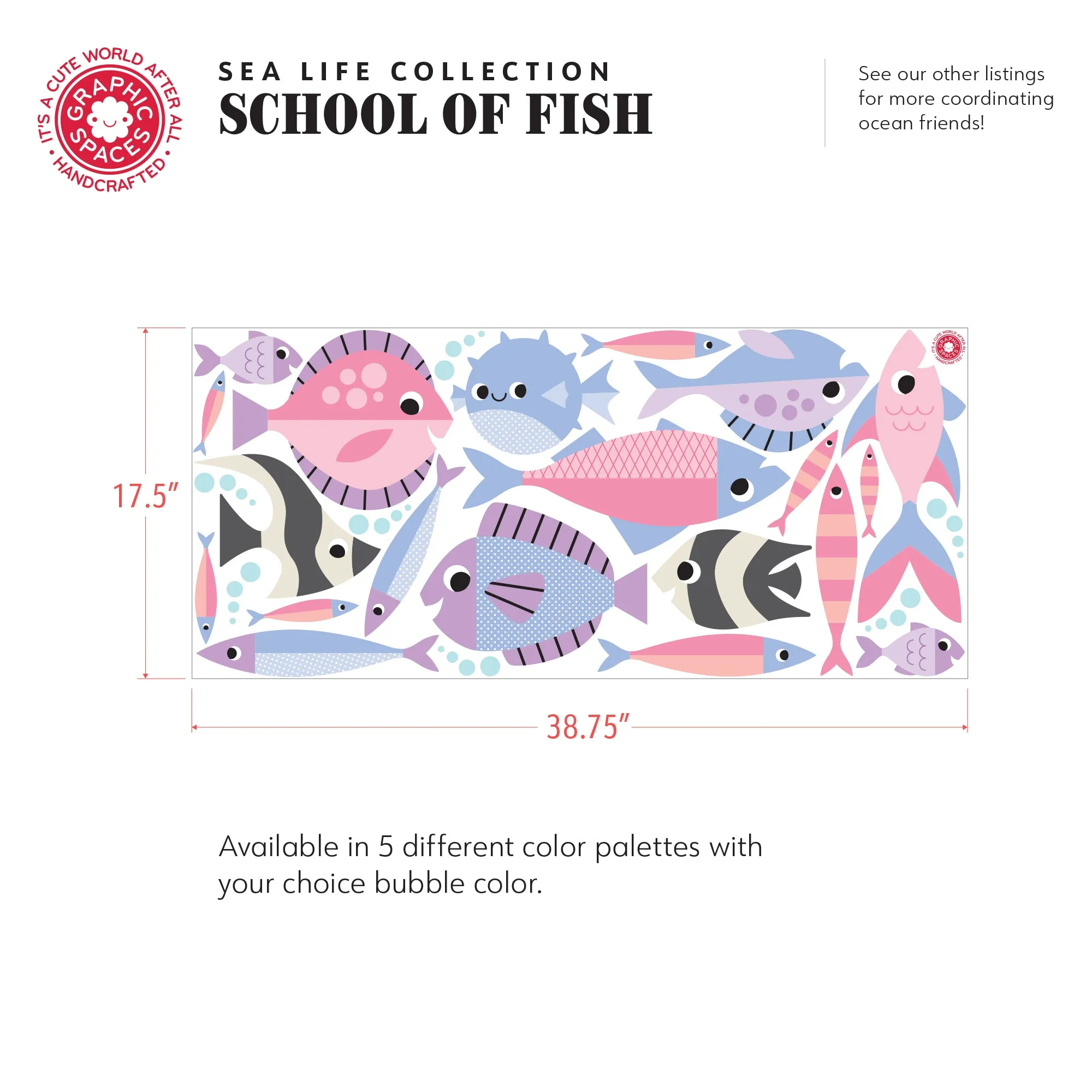 Fish Fabric Wall Decals