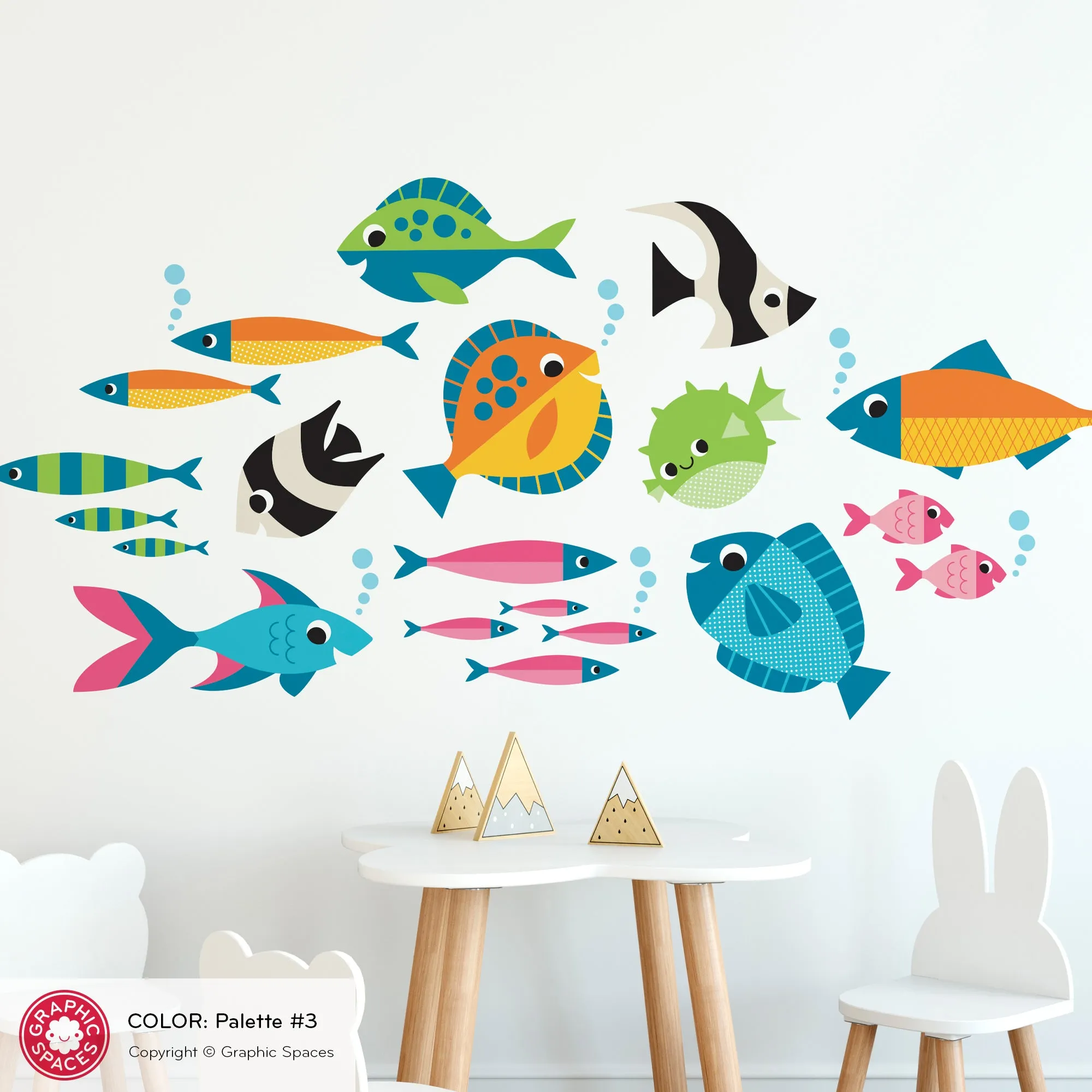 Fish Fabric Wall Decals