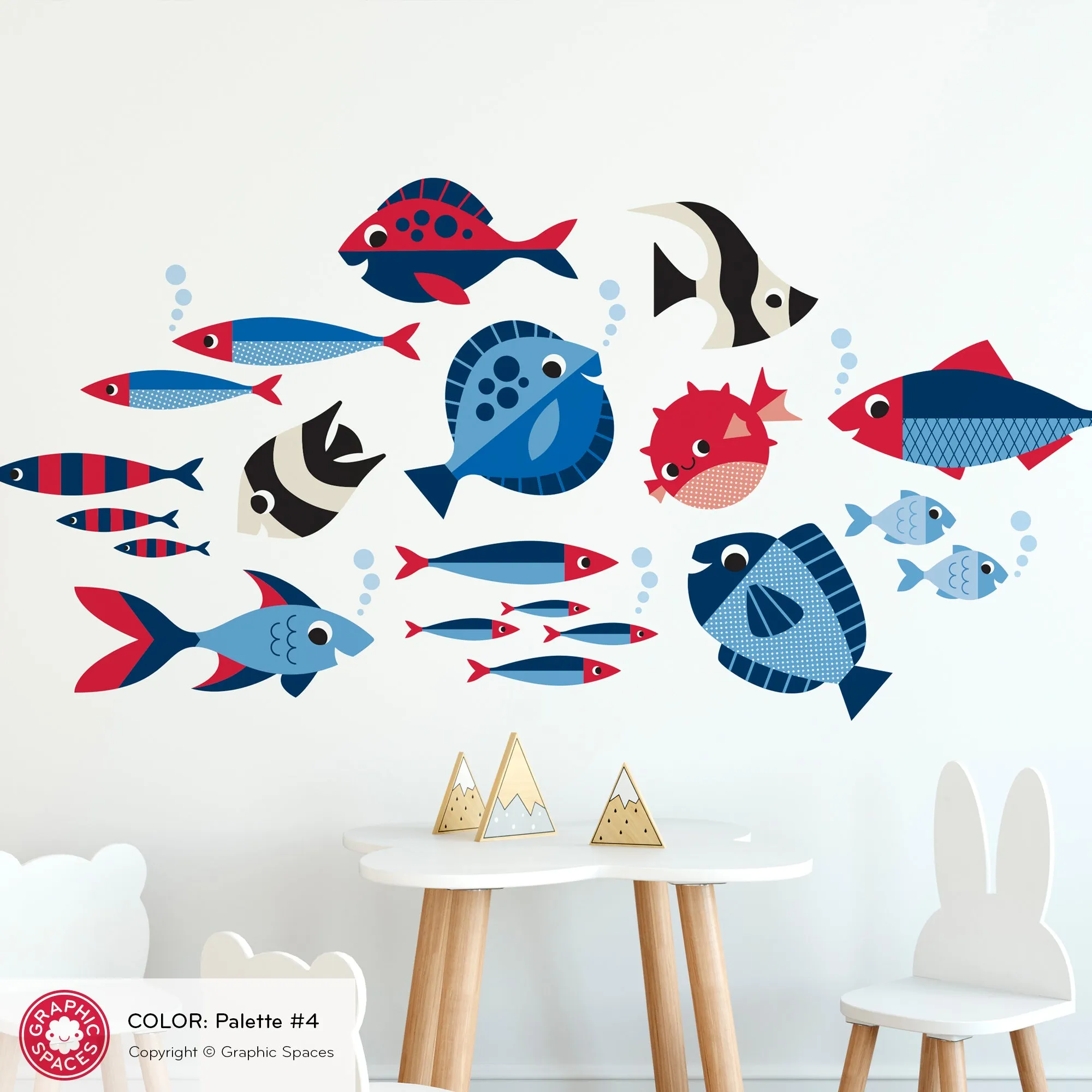 Fish Fabric Wall Decals