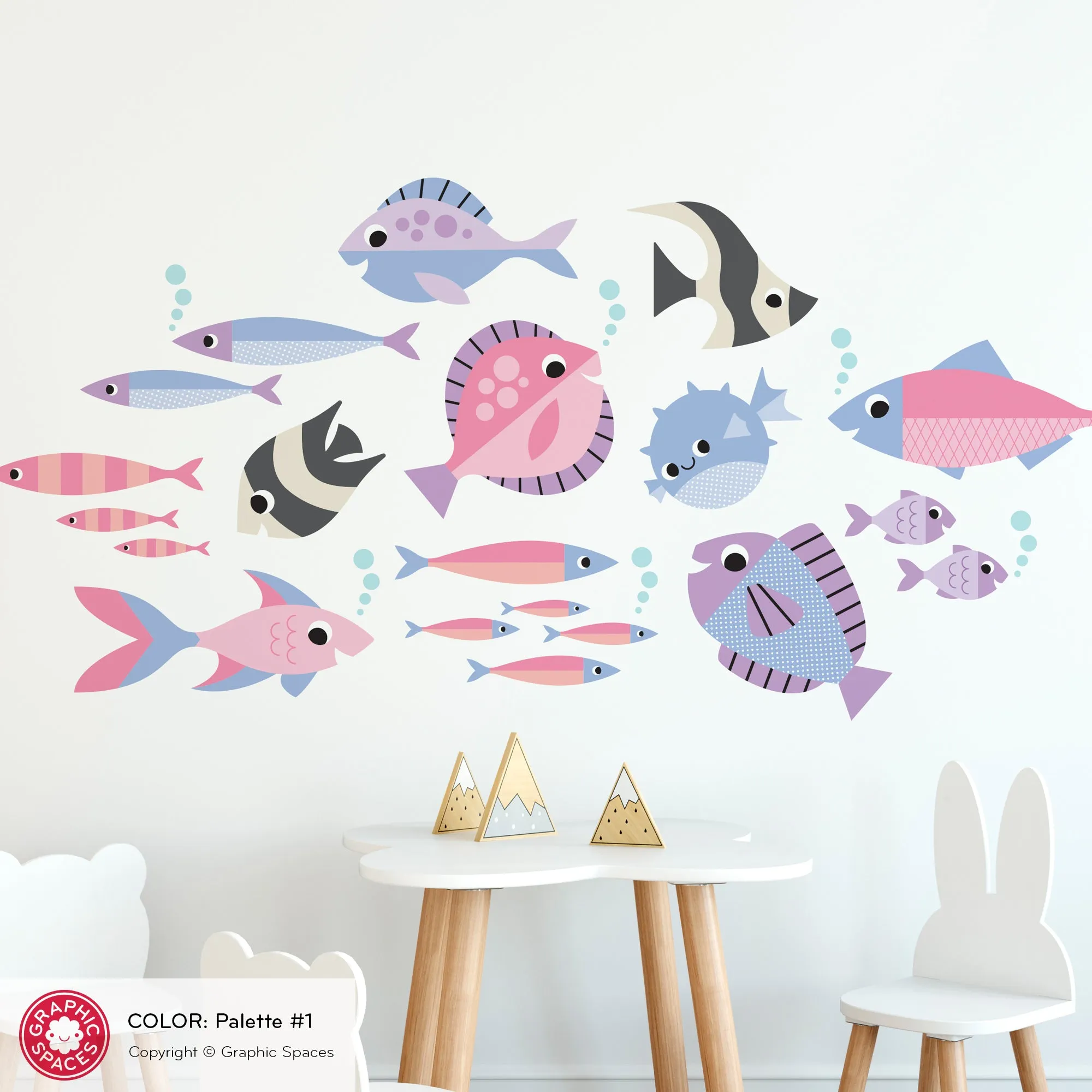 Fish Fabric Wall Decals