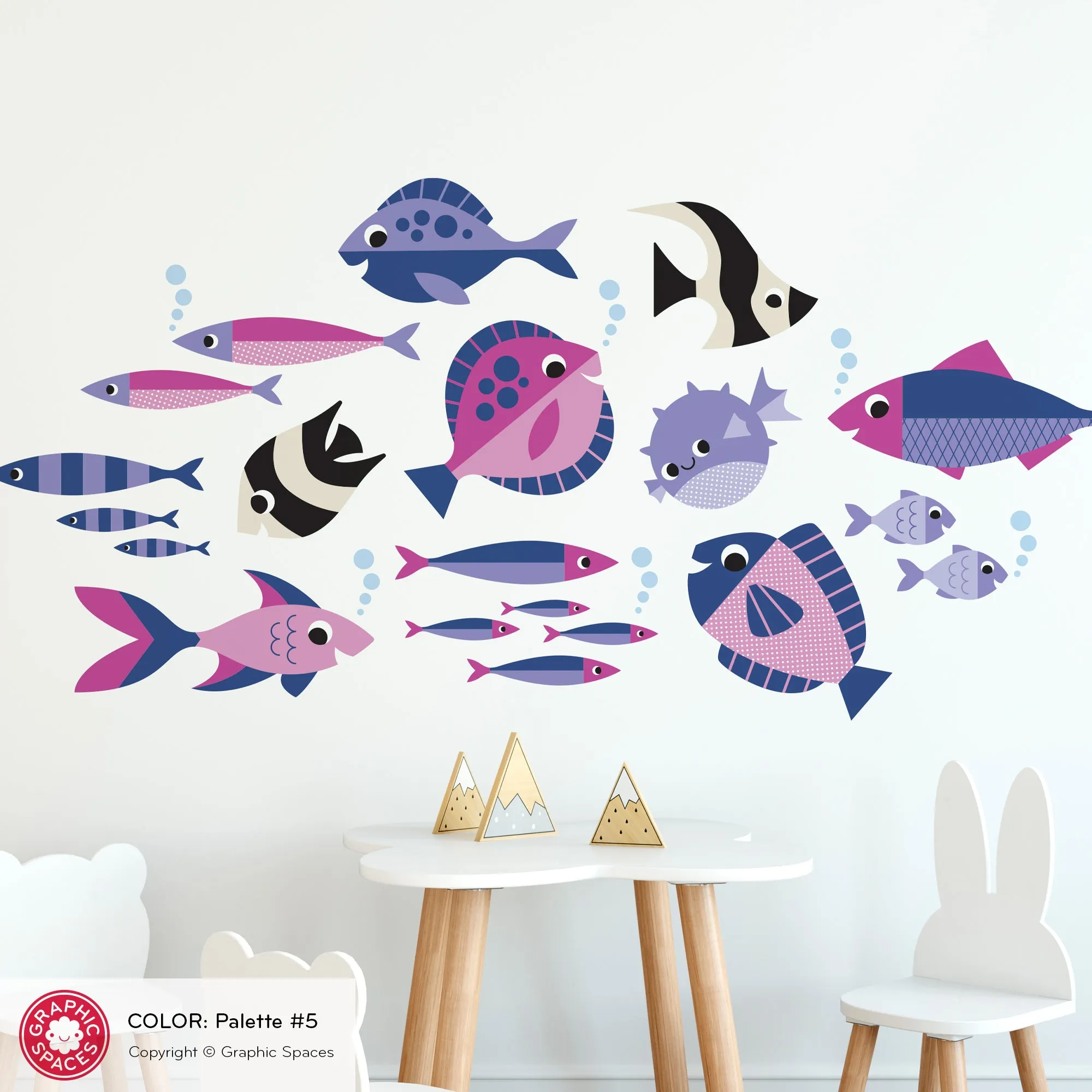 Fish Fabric Wall Decals