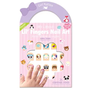 Girl Nation Lil' Fingers Nail Art in Animal Friends