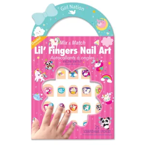 Girl Nation Lil' Fingers Nail Art in Unicorn Fantasy