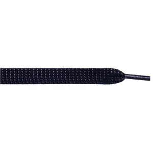 Glitter 3/8" Flat Laces - Black (1 Pair Pack) Shoelaces