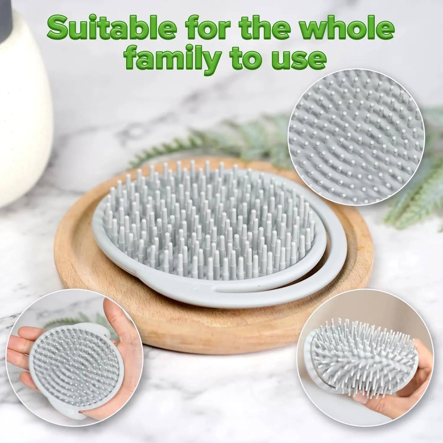 Haakaa Silicone Shampoo Brush - Grey