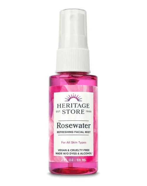 Heritage Store Rosewater w/Atomizer 2 oz Spray