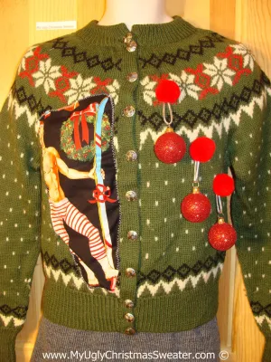 Hottie Guy Tacky Ugly Christmas Sweater 3D Ornaments (b59)