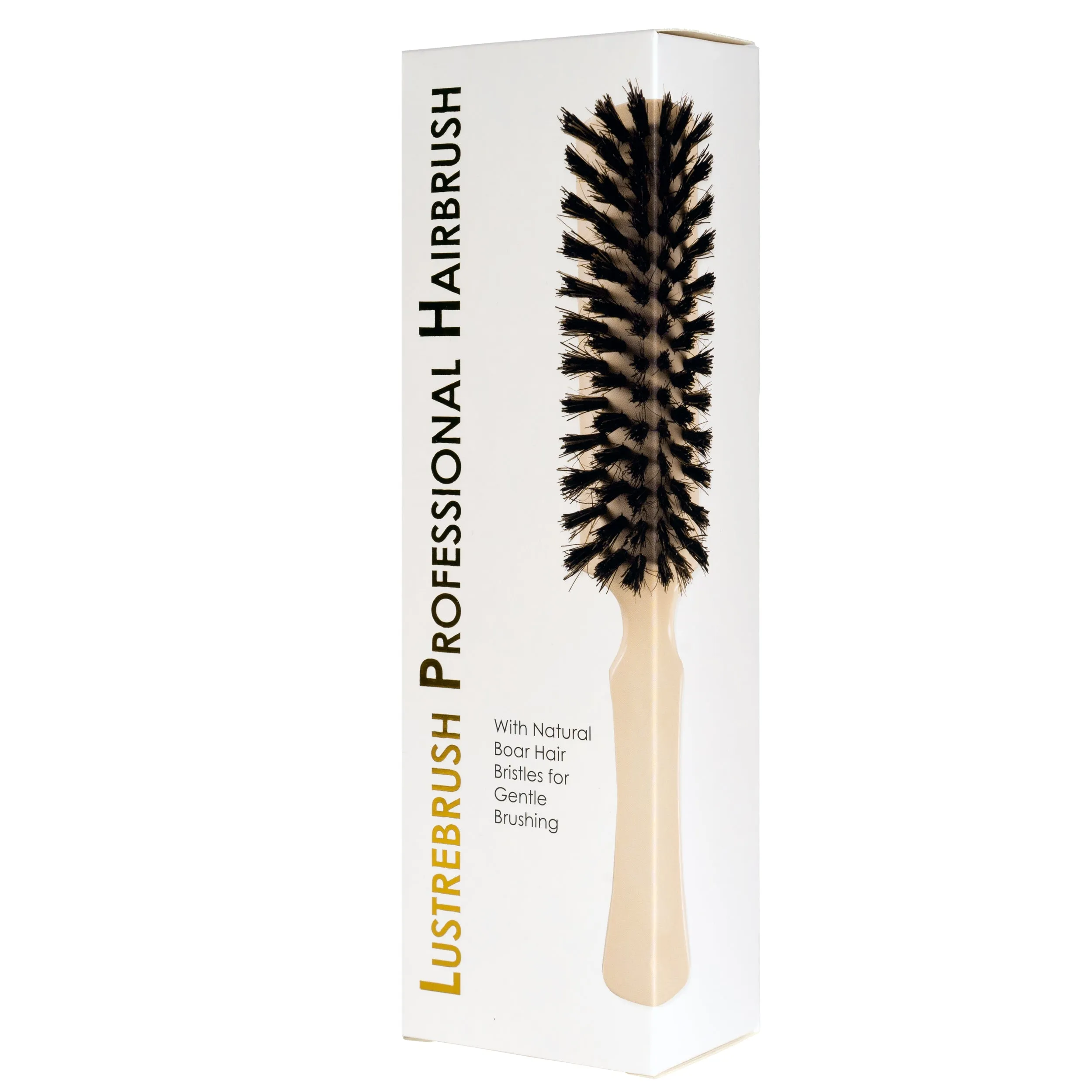 House of Fuller® Lustrebrush Professional Hairbrush With Natural Boars Hair Bristles for Gentle Brushing