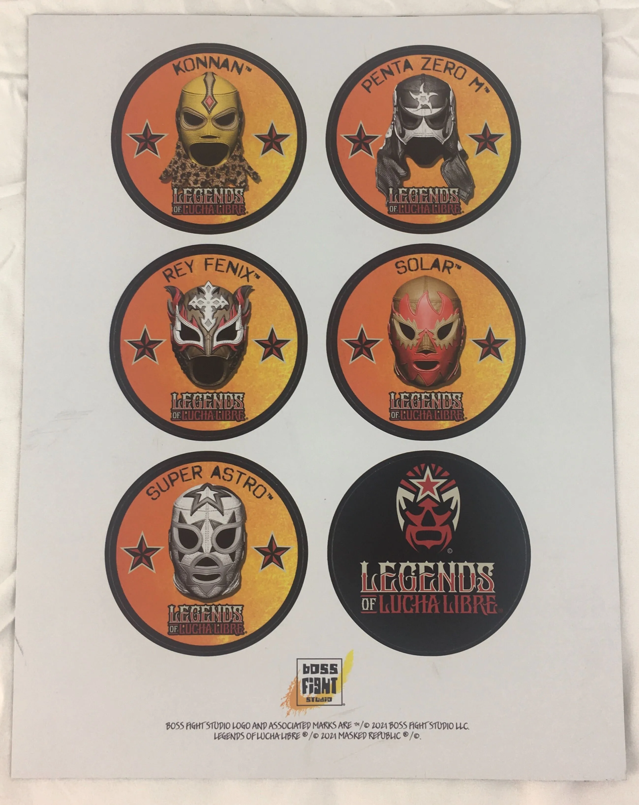 Legends of Lucha Libre Mascaras Magnets