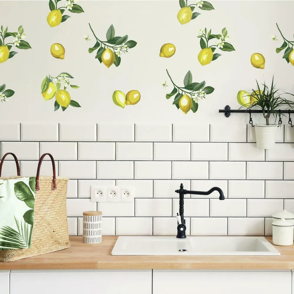 Lemon Peel and Stick Wall Decals