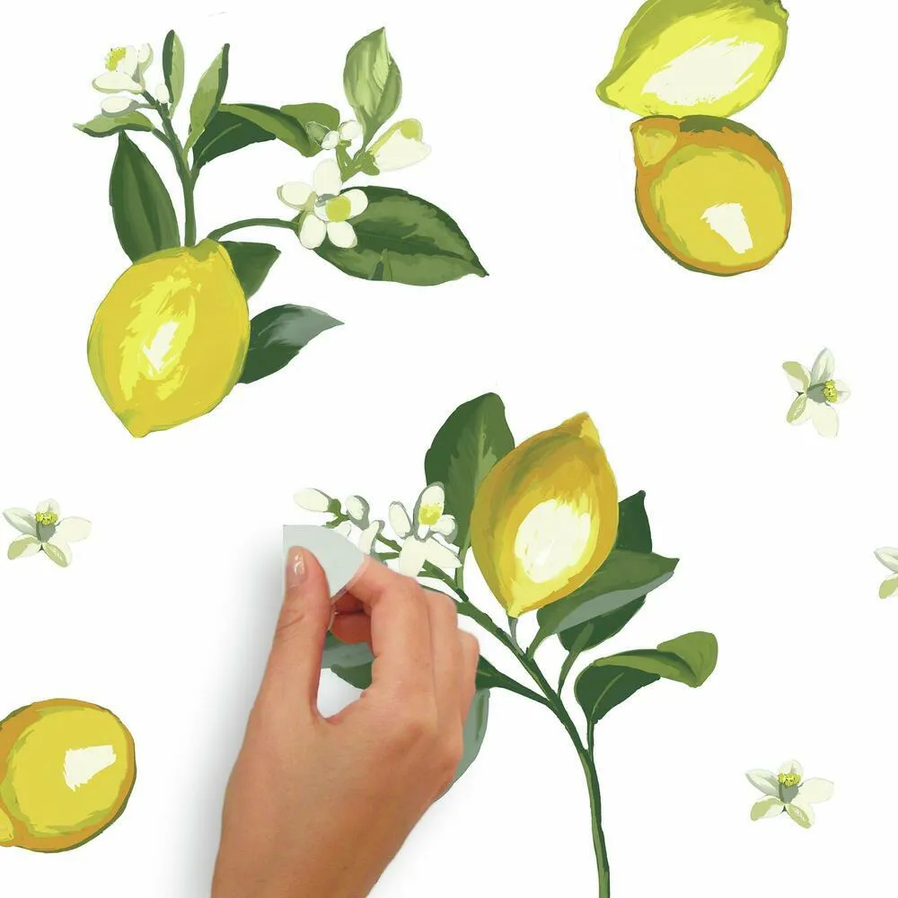 Lemon Peel and Stick Wall Decals