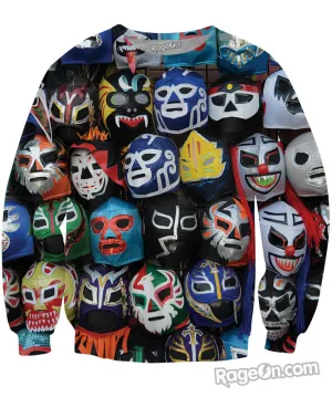 Lucha Libre Máscaras Sweatshirt