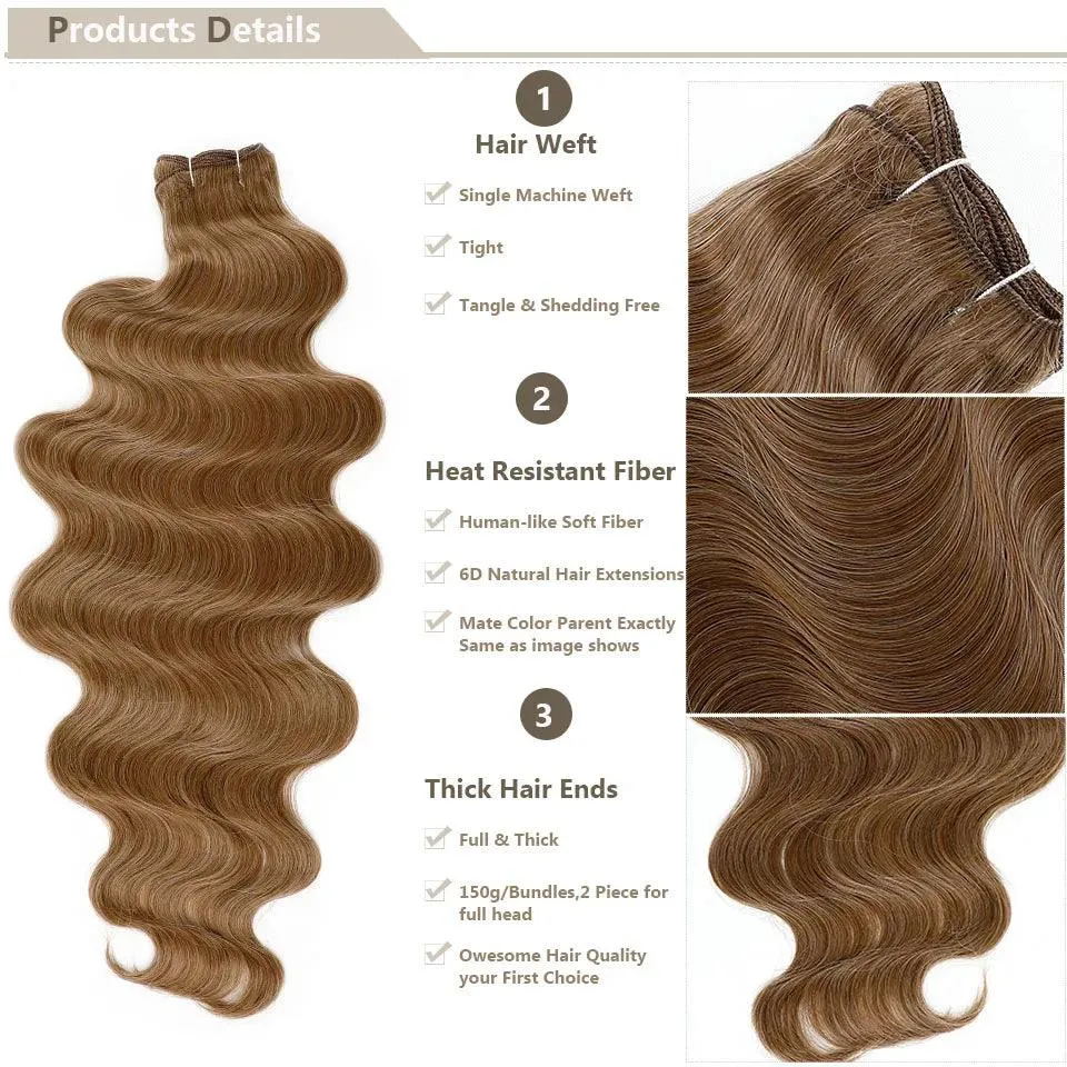 Magicae Ombre to Blonde Hair Extensions: Glamorous 30" Wave Ponytail - Transform Your Look!