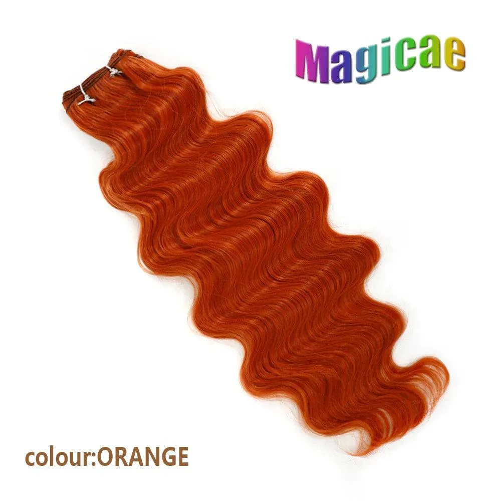 Magicae Ombre to Blonde Hair Extensions: Glamorous 30" Wave Ponytail - Transform Your Look!