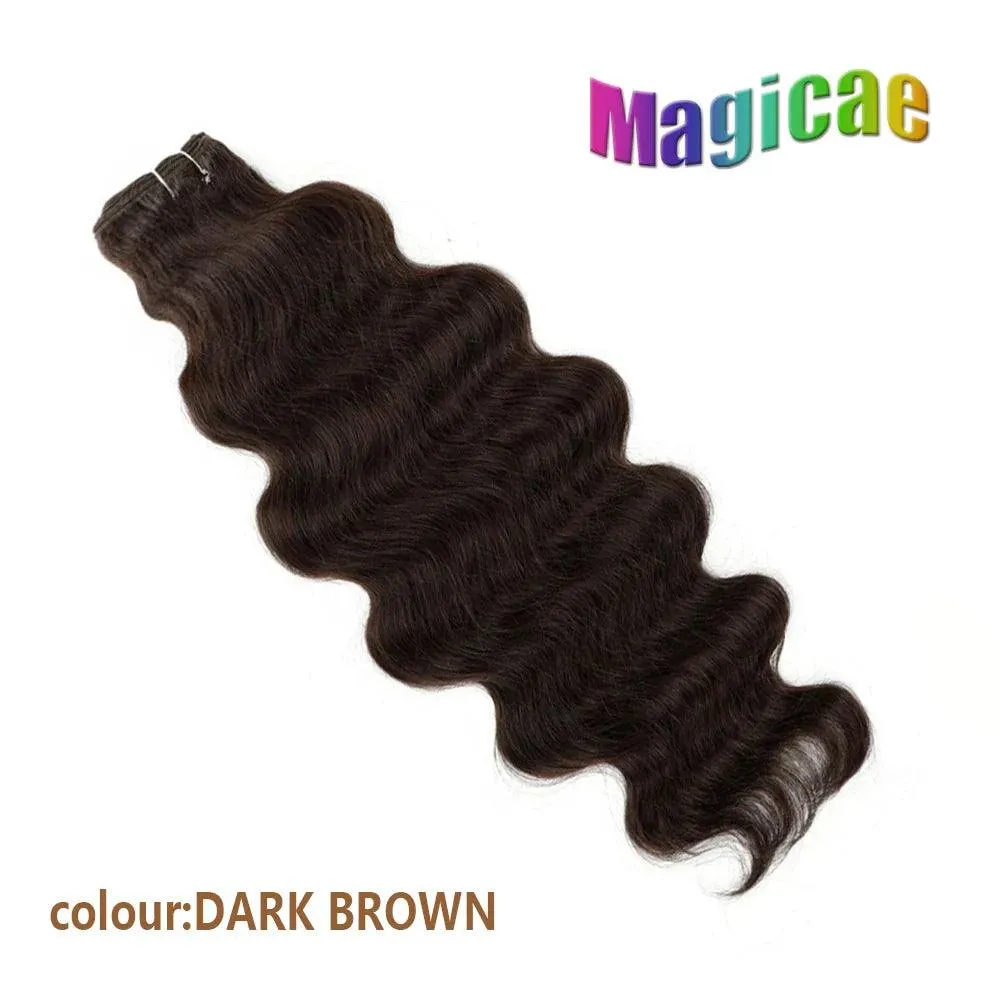 Magicae Ombre to Blonde Hair Extensions: Glamorous 30" Wave Ponytail - Transform Your Look!