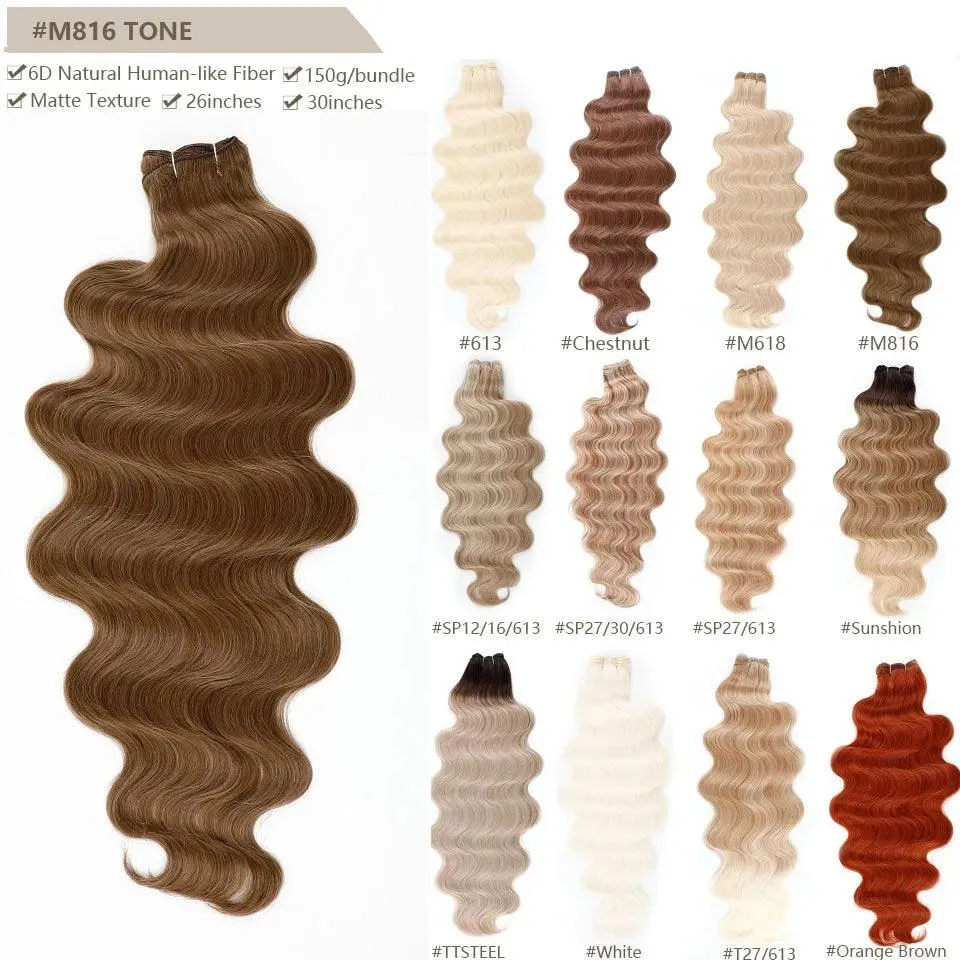 Magicae Ombre to Blonde Hair Extensions: Glamorous 30" Wave Ponytail - Transform Your Look!