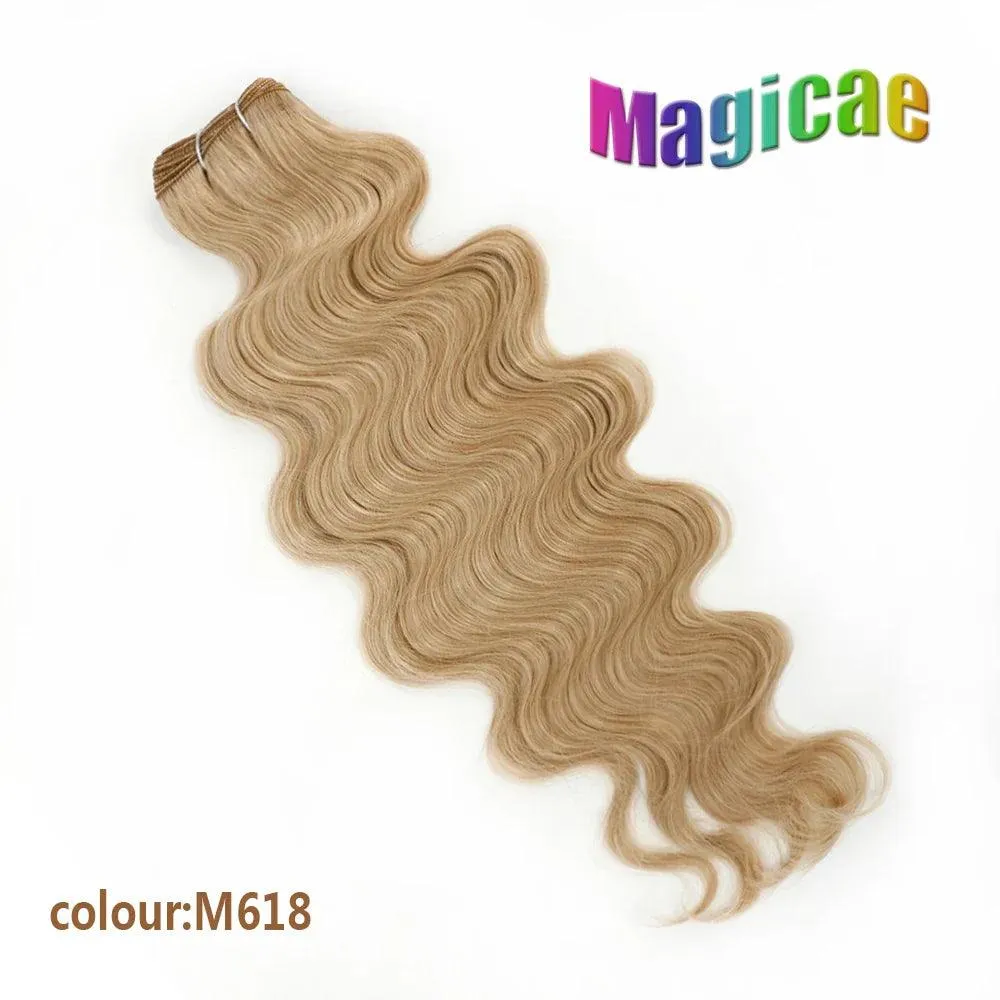 Magicae Ombre to Blonde Hair Extensions: Glamorous 30" Wave Ponytail - Transform Your Look!