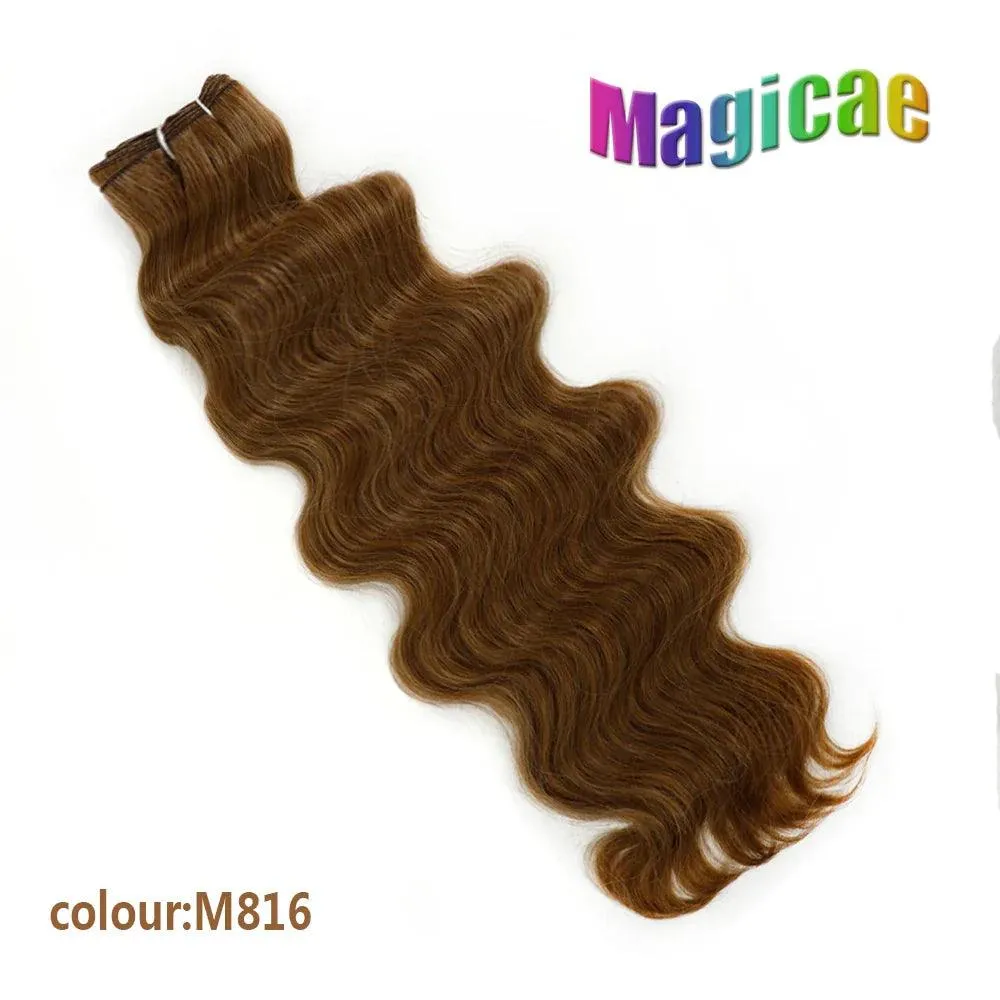 Magicae Ombre to Blonde Hair Extensions: Glamorous 30" Wave Ponytail - Transform Your Look!