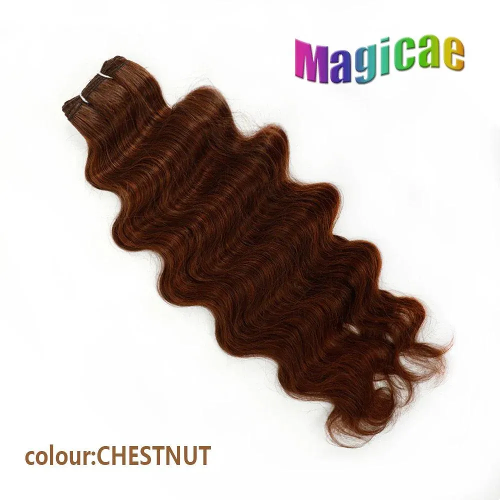 Magicae Ombre to Blonde Hair Extensions: Glamorous 30" Wave Ponytail - Transform Your Look!