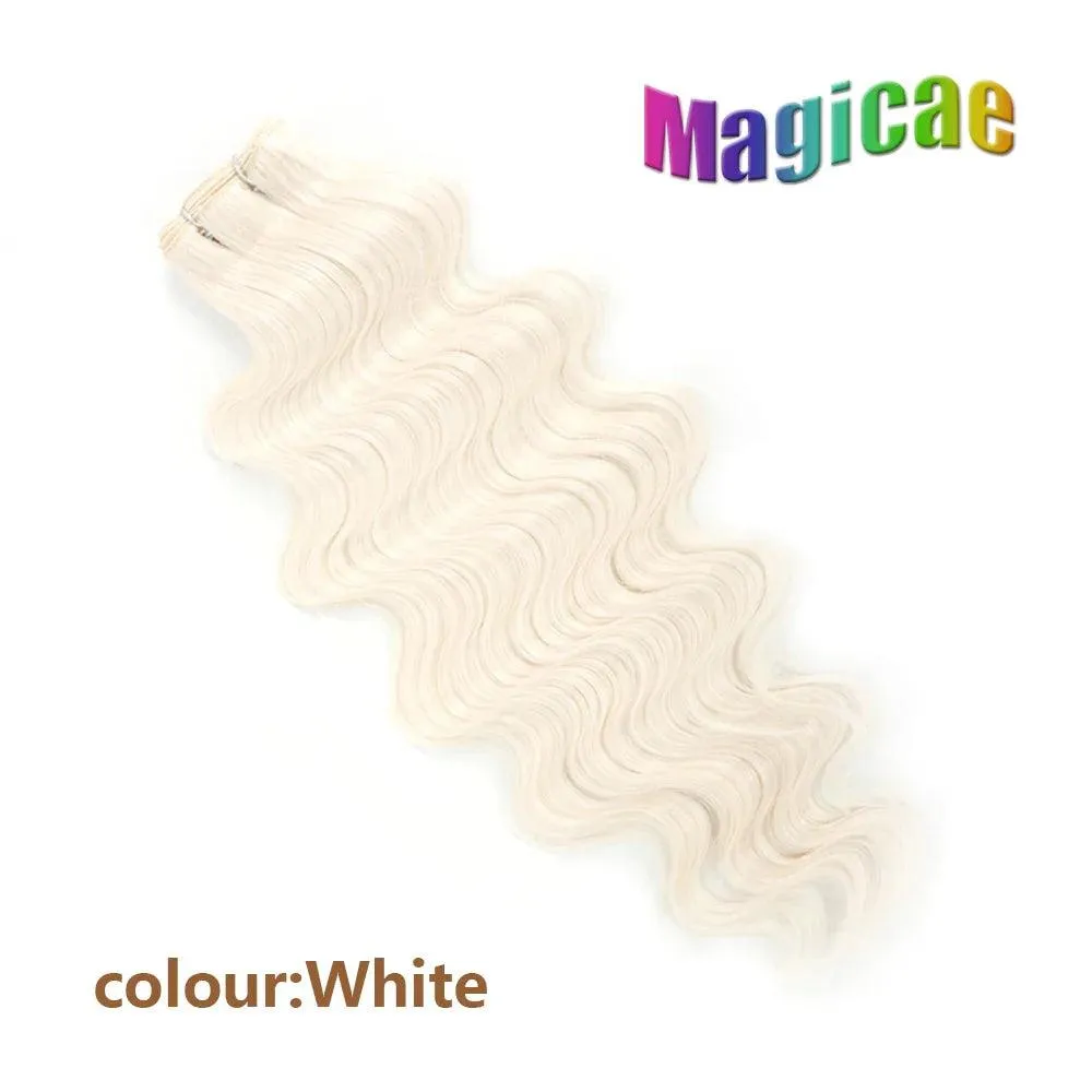 Magicae Ombre to Blonde Hair Extensions: Glamorous 30" Wave Ponytail - Transform Your Look!